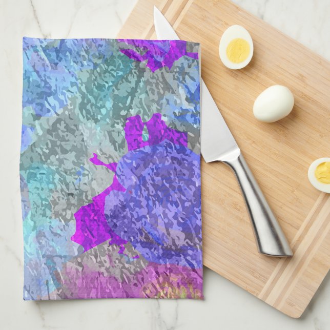 Abstract Colours 2 Kitchen Towel (Quarter Fold)