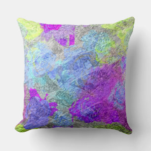 Abstract Colours 2 Throw Pillow