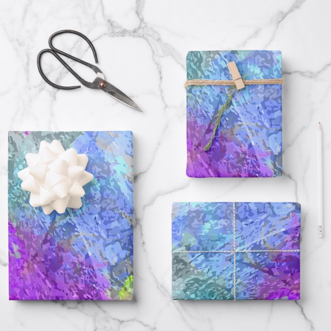 Abstract Colours 2 Wrapping Paper Sheet (Front)