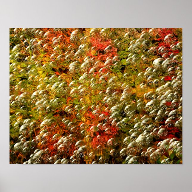 Abstract Colours And Bubbles  Poster (Front)