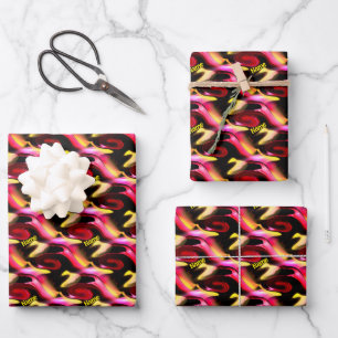 Abstract Colours And Shapes Personalized Wrapping Paper Sheet