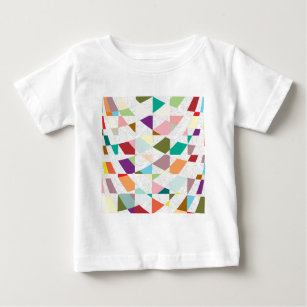 Abstract Colours Damask Baby T-Shirt