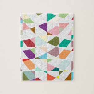 Abstract Colours Damask Jigsaw Puzzle