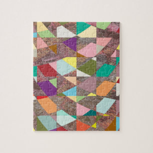 Abstract Colours Glitter Jigsaw Puzzle