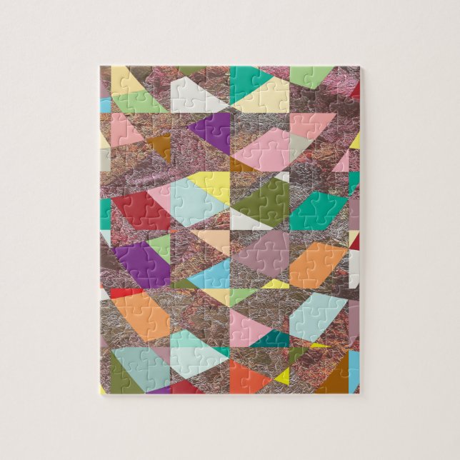 Abstract Colours Glitter Jigsaw Puzzle (Vertical)