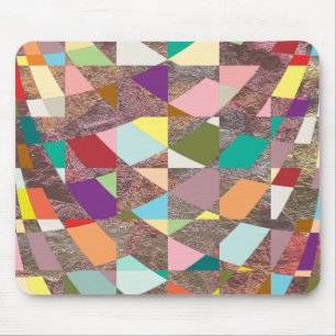 Abstract Colours Glitter Mouse Pad
