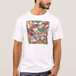 Abstract Colours Glitter T-Shirt