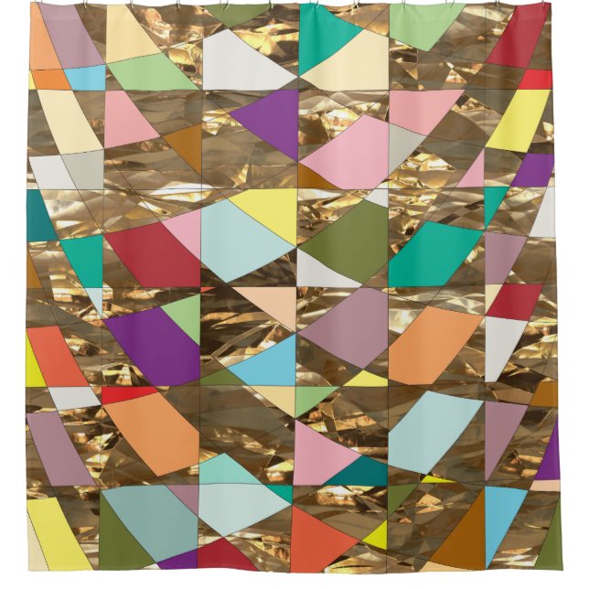 Abstract Colours Gold Foil (Front)