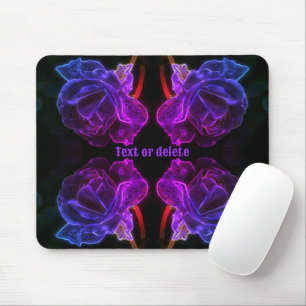 Abstract Colours Rose Flower Personalized Mouse Pad