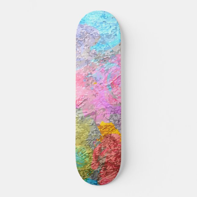 Abstract Colours Skateboard (Front)