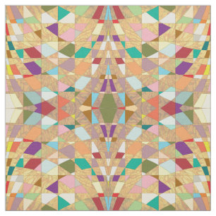 Abstract Colours Sun Burst Fabric