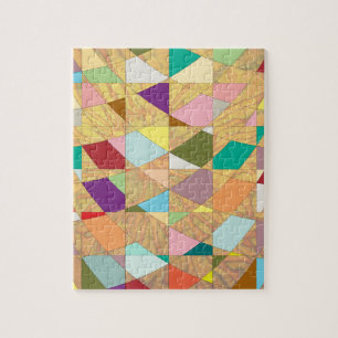 Abstract Colours Sun Burst Jigsaw Puzzle