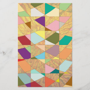 Abstract Colours Sun Burst Stationery