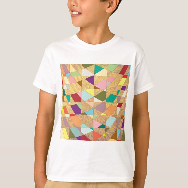 Abstract Colours Sun Burst T-Shirt (Front)