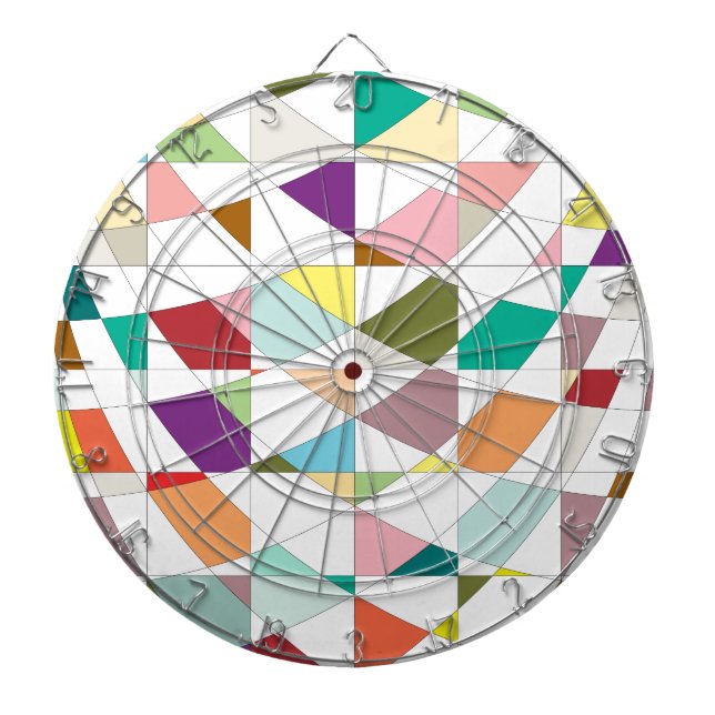 Abstract Colours Tapestry Dartboard (Front)