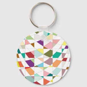 Abstract Colours Tapestry Keychain