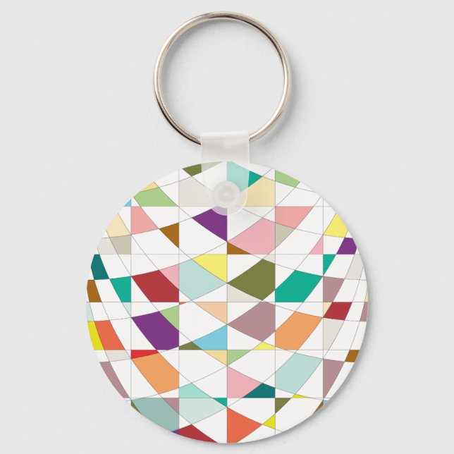 Abstract Colours Tapestry Keychain (Front)