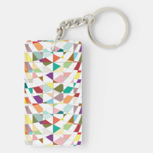 Abstract Colours Tapestry Keychain