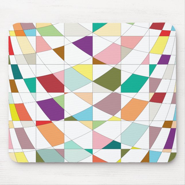 Abstract Colours Tapestry Mouse Pad (Front)