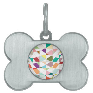 Abstract Colours Tapestry Pet Tag