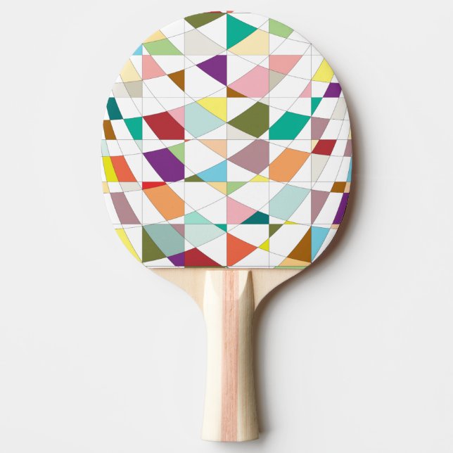 Abstract Colours Tapestry Ping Pong Paddle (Front)