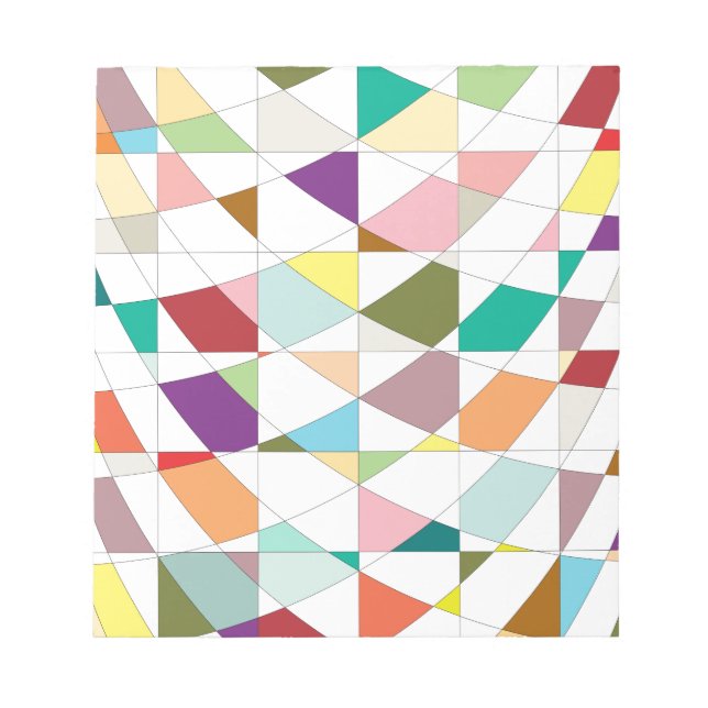 Abstract Colours Tapestry Scrapbook Paper Notepad (Front)