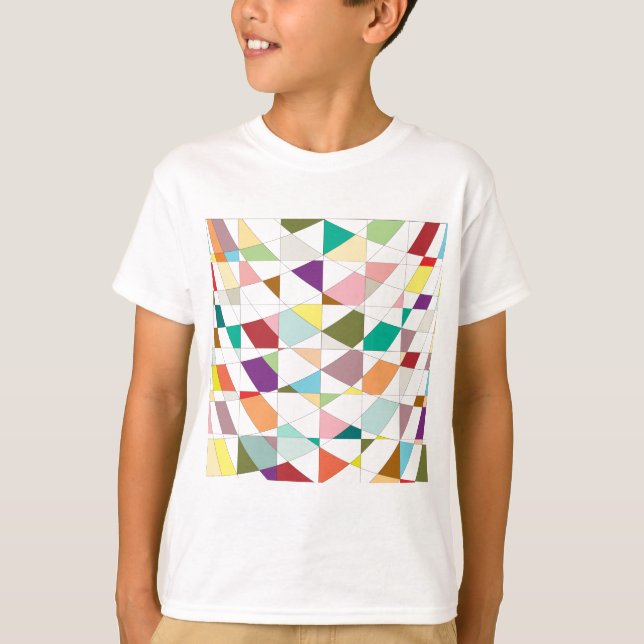Abstract Colours Tapestry T-Shirt (Front)