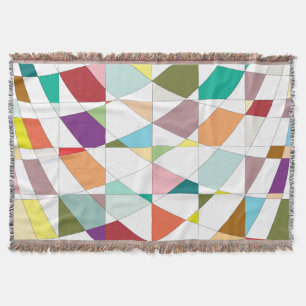 Abstract Colours Tapestry Throw Blanket
