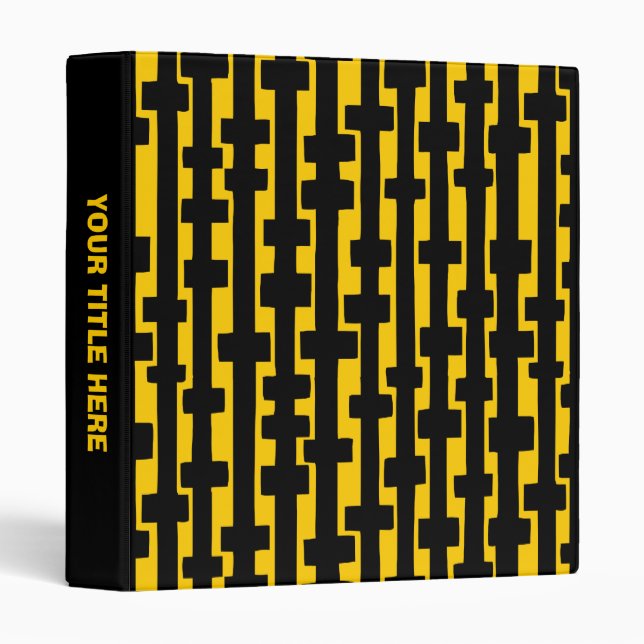 Abstract Columns (1in) Amber Binder (Front/Spine)