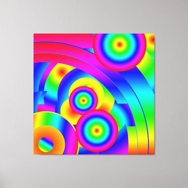 Abstract Comet Canvas Print (Front)