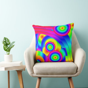 Abstract Comet Throw Pillow