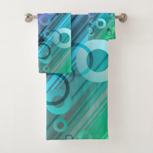 Abstract Composition Bath Towel Set