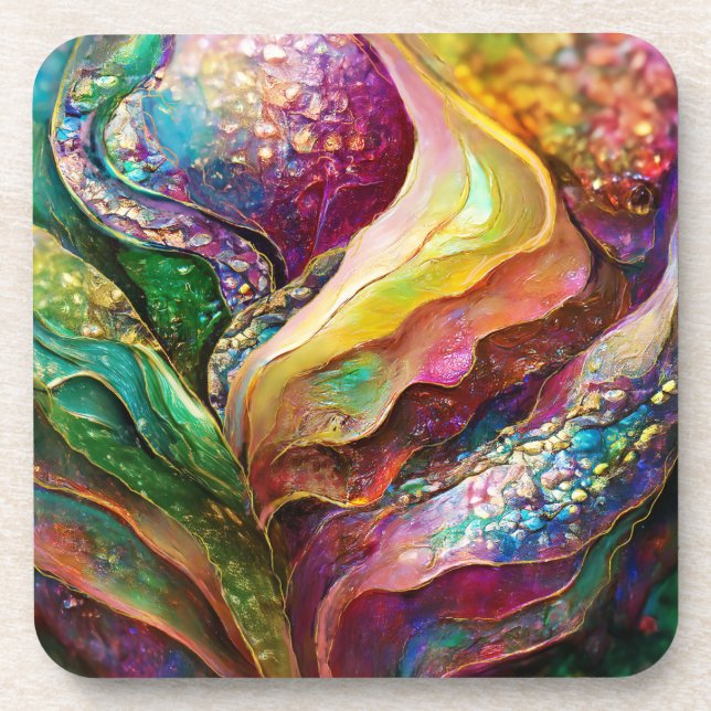 ABSTRACT COMPOSITION  COASTER (Front)