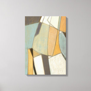 Abstract Composition with Muted Colours Canvas Print
