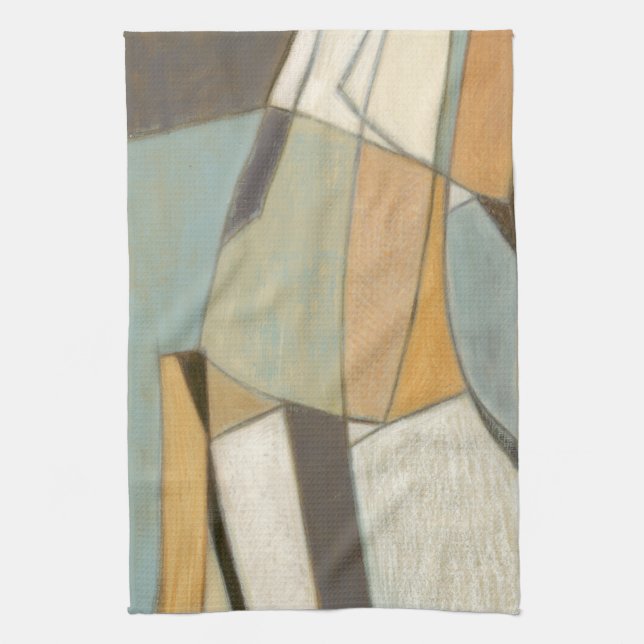 Abstract Composition with Muted Colours Kitchen Towel (Vertical)