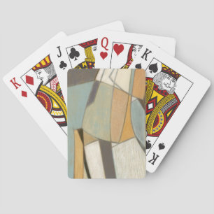 Abstract Composition with Muted Colours Playing Cards