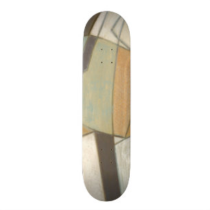 Abstract Composition with Muted Colours Skateboard