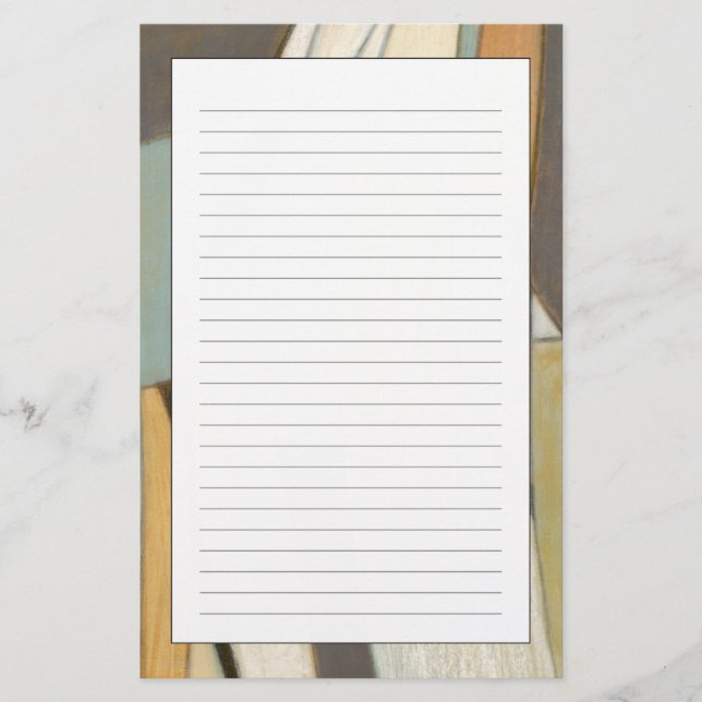 Abstract Composition with Muted Colours Stationery (Front)