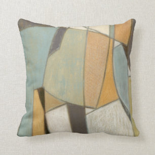 Abstract Composition with Muted Colours Throw Pillow
