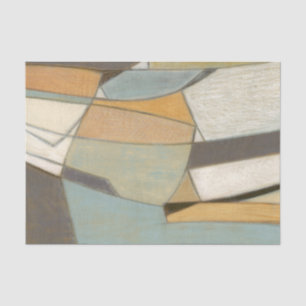 Abstract Composition with Muted Colours Tissue Paper