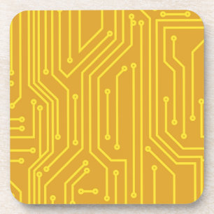 Abstract computer equipment coaster