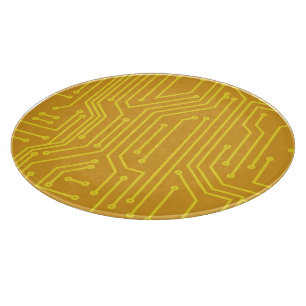 Abstract computer equipment cutting board