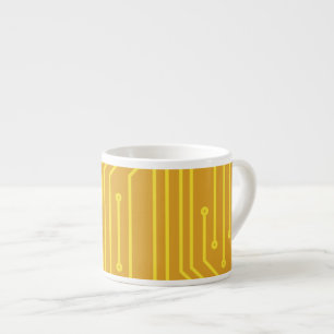 Abstract computer equipment espresso cup