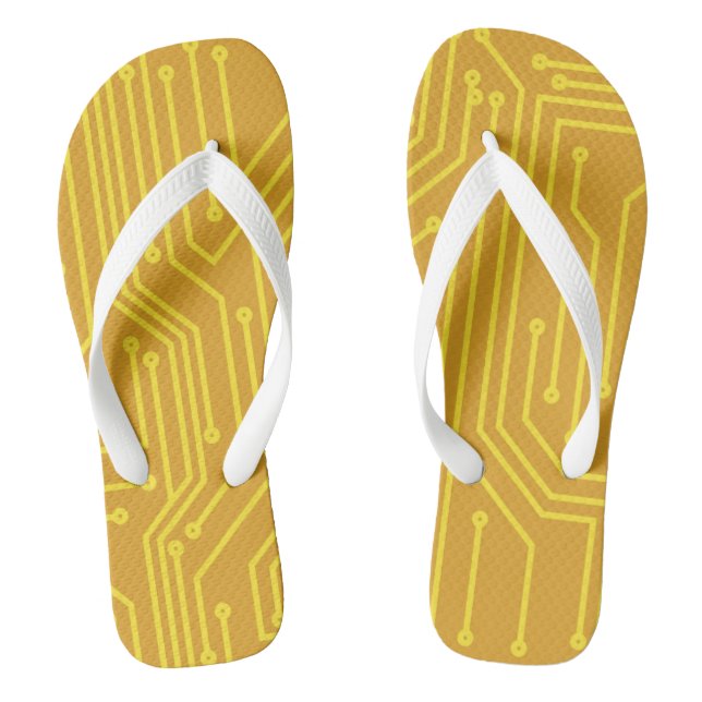 Abstract computer equipment flip flops (Footbed)
