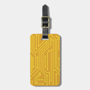 Abstract computer equipment luggage tag