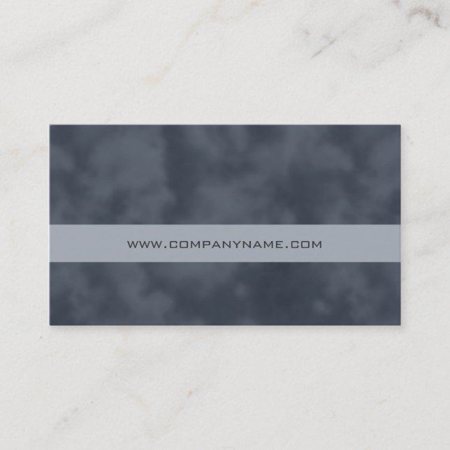 Abstract Computer Financial Business Card Grey (Front)