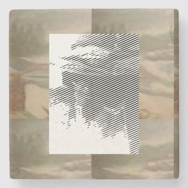 Abstract Concert  Stone Coaster (Front)