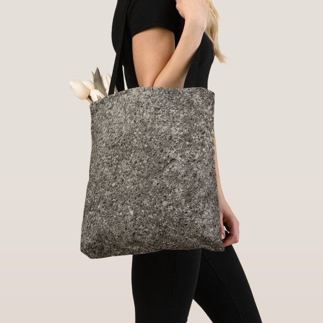 Abstract concrete texture tote bag (Close Up)