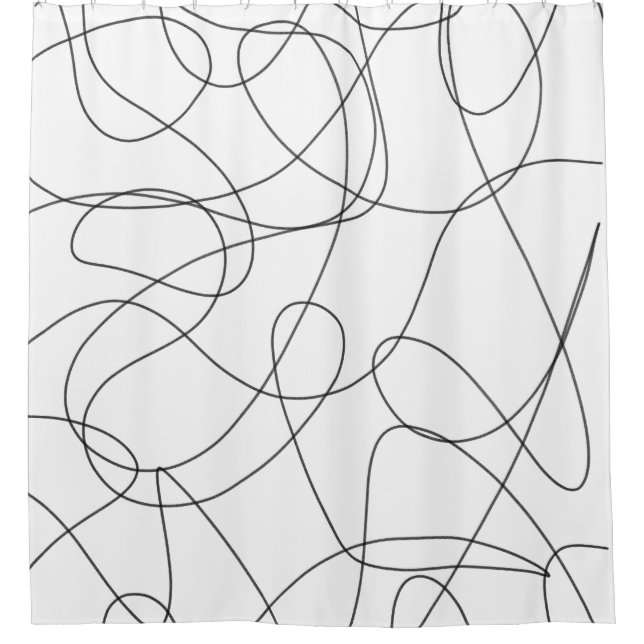 Abstract contemporary black and white lines (Front)