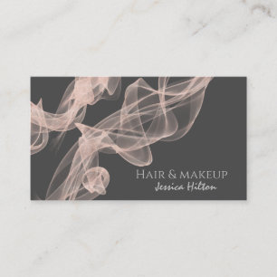 Abstract contemporary rose gold glitter business card